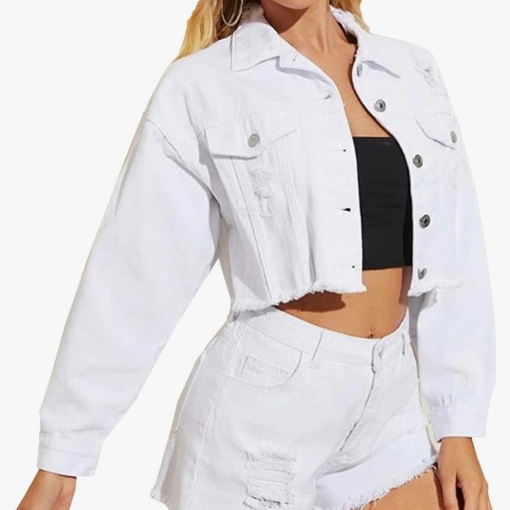 White Denim Jacket